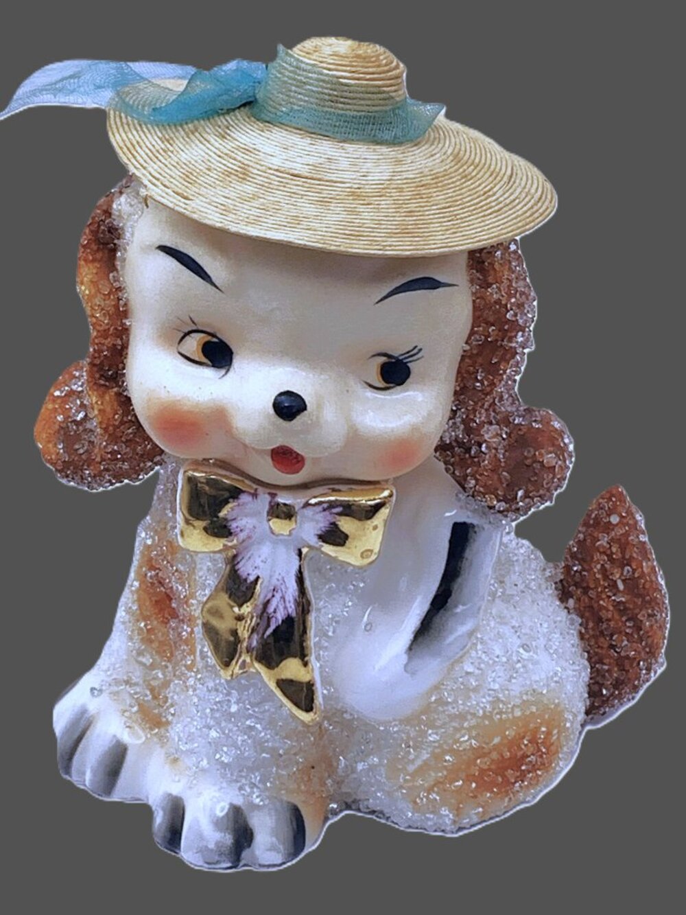 Anthropomorphic Sugar Poodle Puppy Dog Nippon Yoko Boeki Japan Vtg 1950s Ceramic
